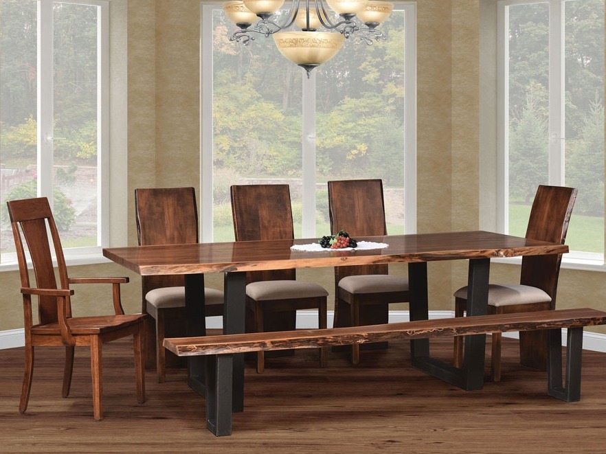 gateway real solid oak chamblee georgia - main, evergreen amish contemporary dining set