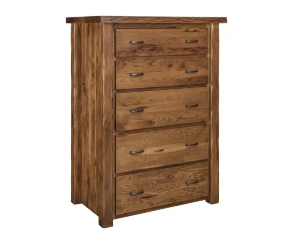 Cross Lake Live Edge 5 Drawer Chest