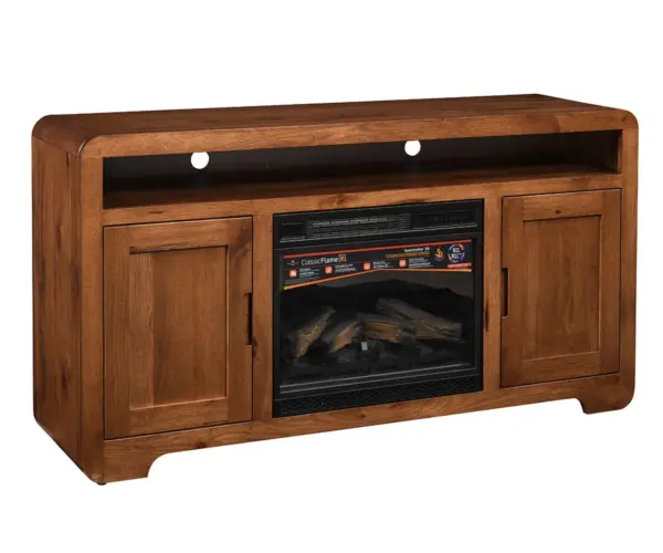 Europa TV Stand With Fireplace - 60"W
