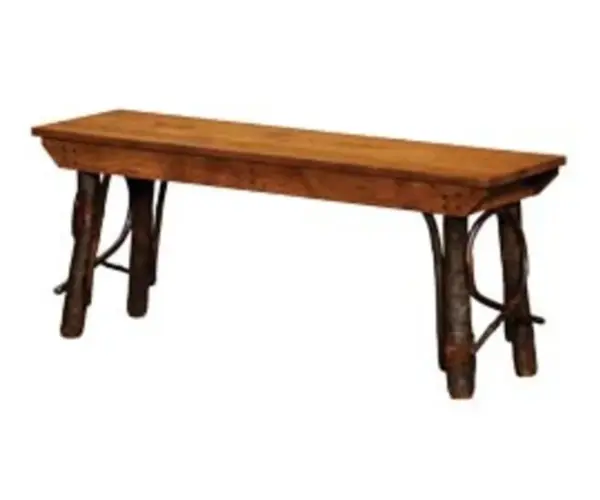 Bench With Solid Wood Seat