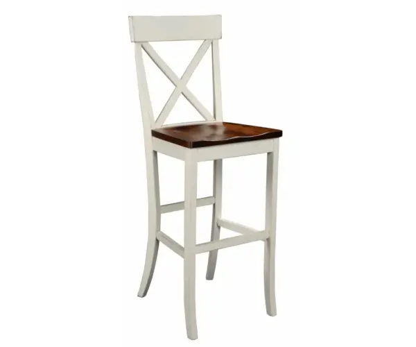 Single X 30" Stationary Bar Chair