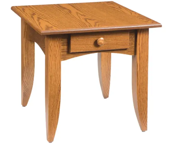 Modern Mission End Table - 22"W