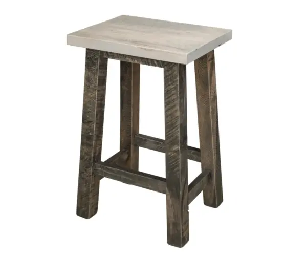 24" Roughcut Maplewood Bar Stool