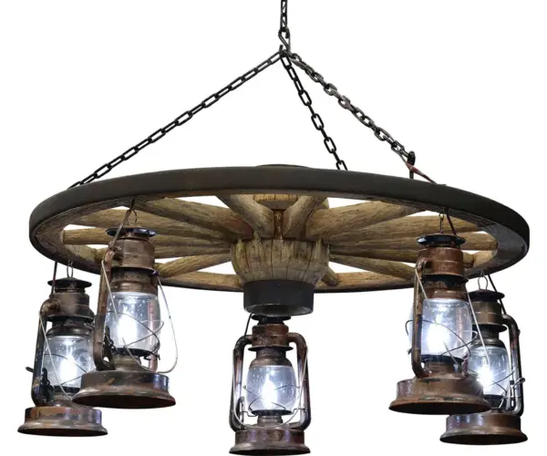 Wagon Wheel Chandelier