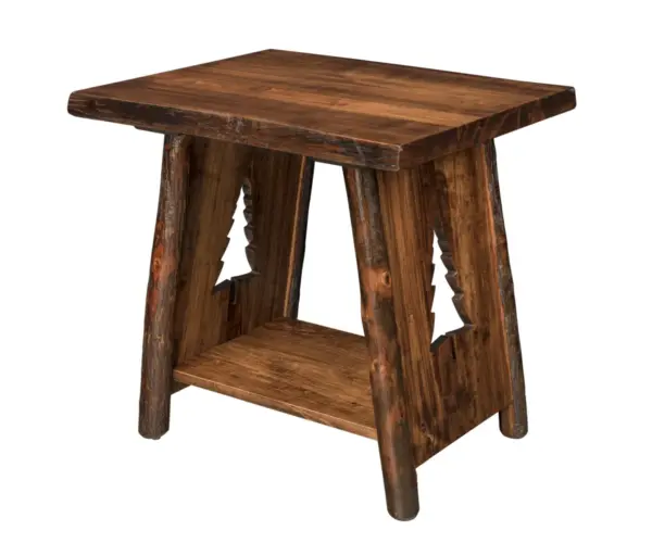 Lone Spruce Live Edge End Table