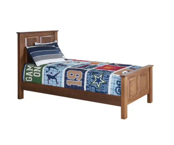 Traditional Raised Panel Bed - Twin