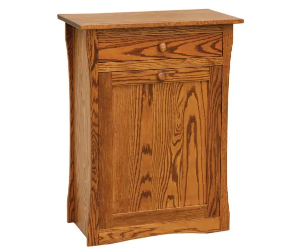 Tilt Out Trash Bin with Drawer