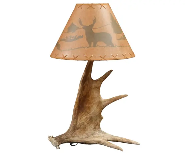Moose Antler Table Lamp