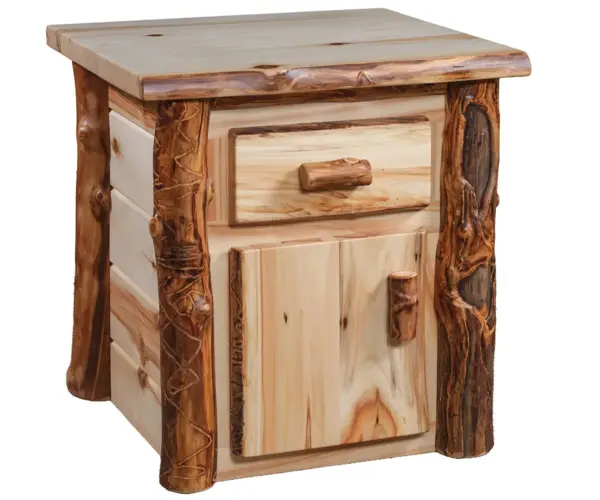 Country Classic 1 Drawer 1 Door Nightstand