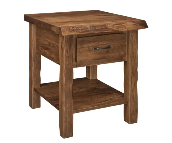 Cross Lake Live Edge 1 Drawer Night Stand