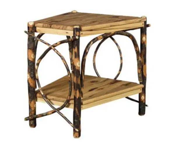 Wedge Shaped End Table