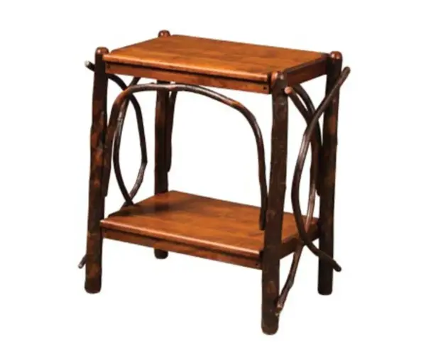 End Table With Solid Shelves