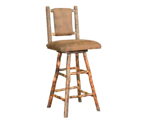 30" Westville Bar Stool With Fabric Back