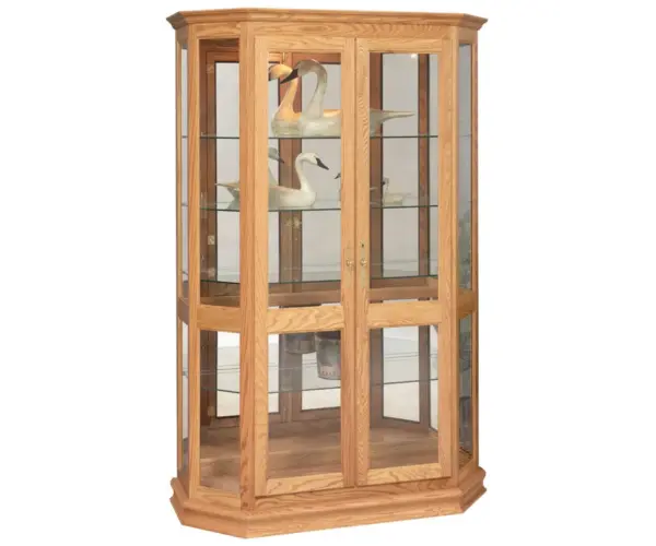 Angled Double Door Picture Frame Curio