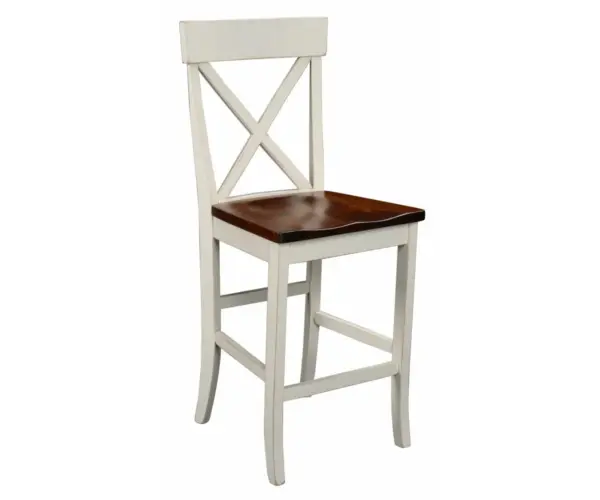 Single X 24" Stationary Bar Chair