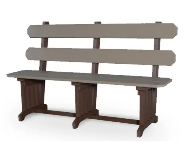 Mission Dining Benches With Back
