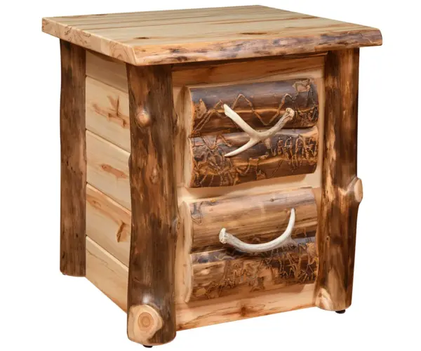 Rocky Mountain 2 Drawer Nightstand