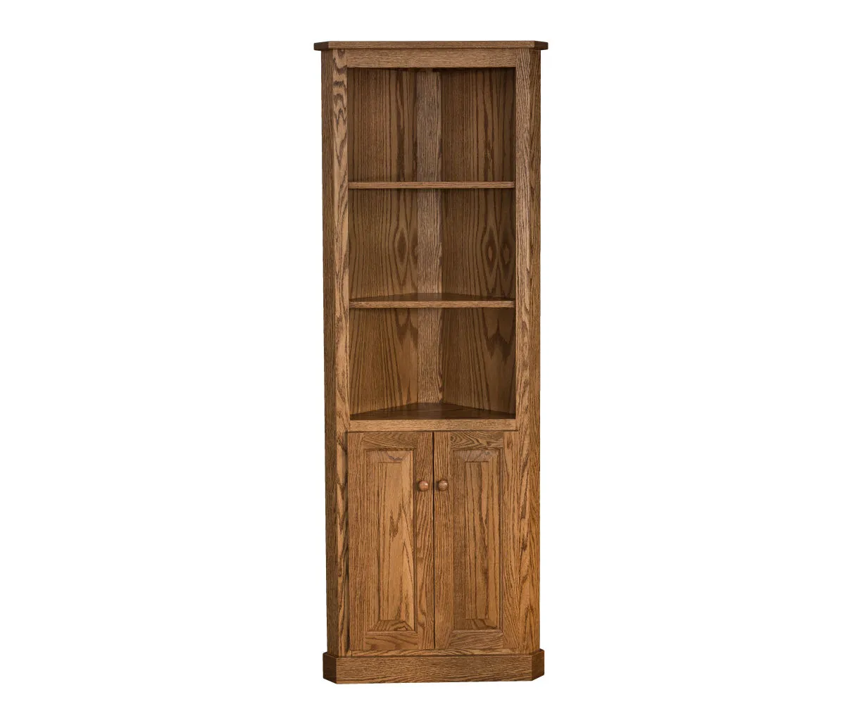 Traditional Corner Bookcase - Image 2