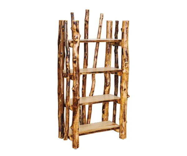 Rocky Mountain Log Fan Bookcase